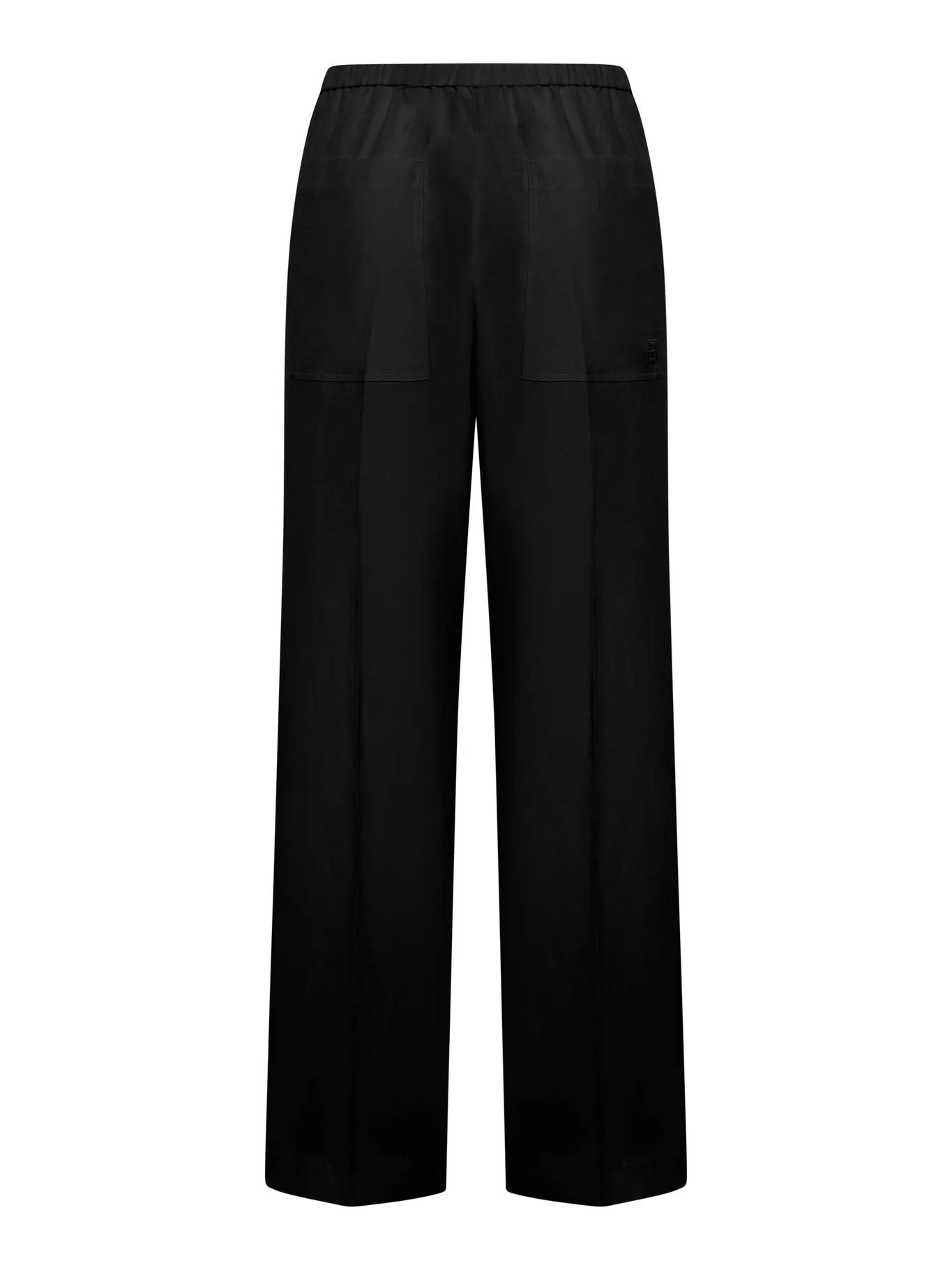 High waisted wide leg trousers