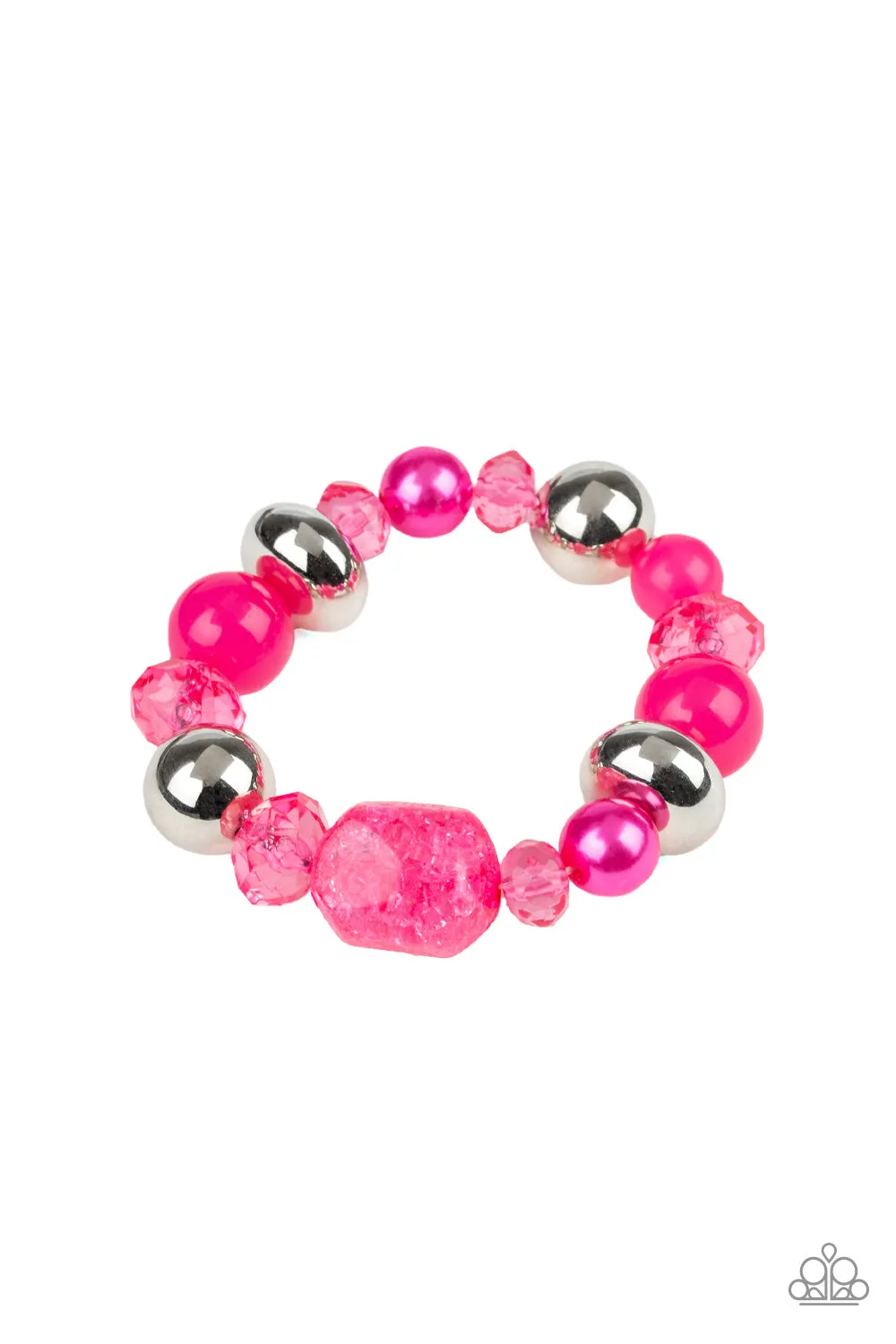 Ice Ice-Breaker - Pink Bracelet