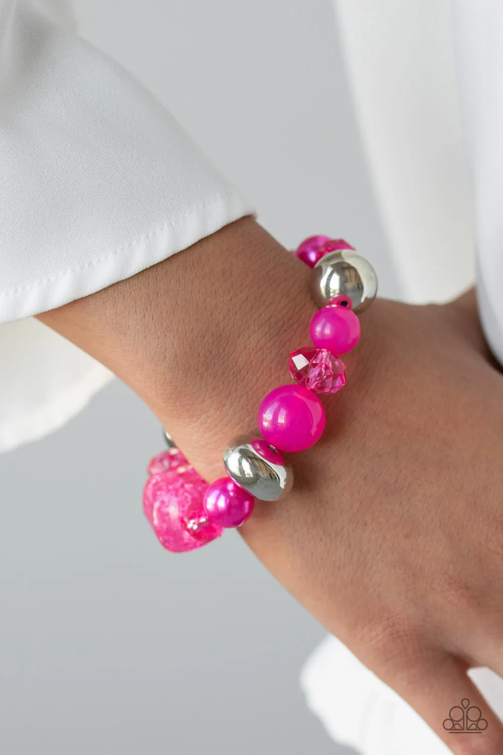 Ice Ice-Breaker - Pink Bracelet