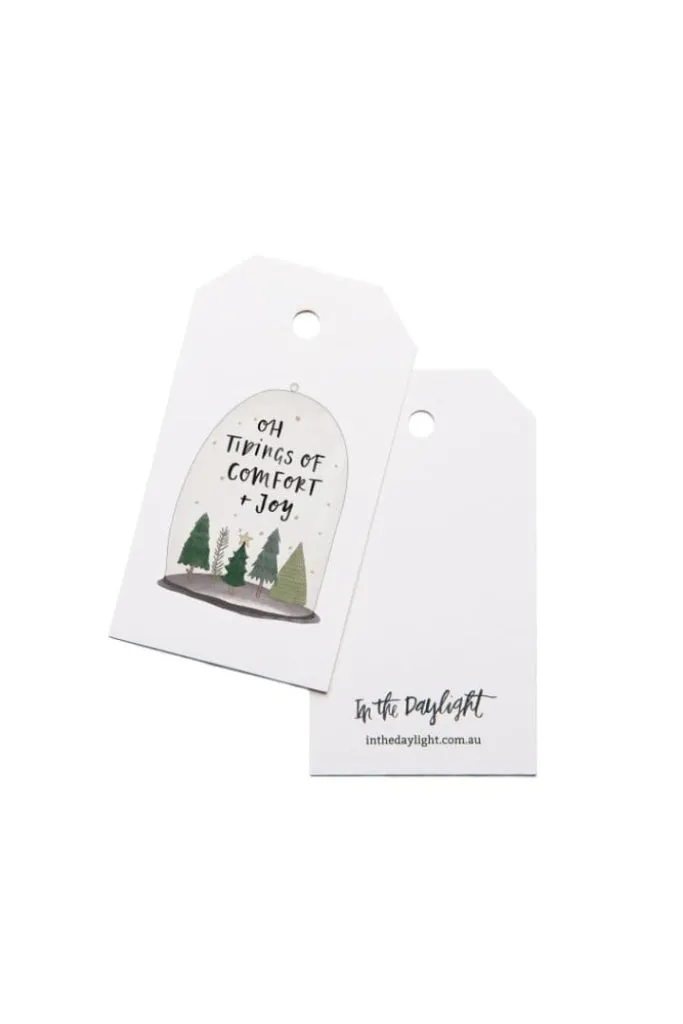 In The Daylight - Christmas Terrarium - Gift Tag - Set Of 5