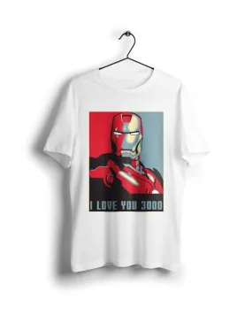 Iron Man i love you 3000  - Digital Graphics Basic T-shirt White