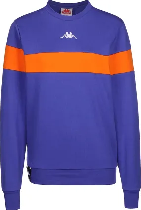 Kappa men's sweatshirt in Authentic LA CEMARS 304SV30 912 blue royal-orange