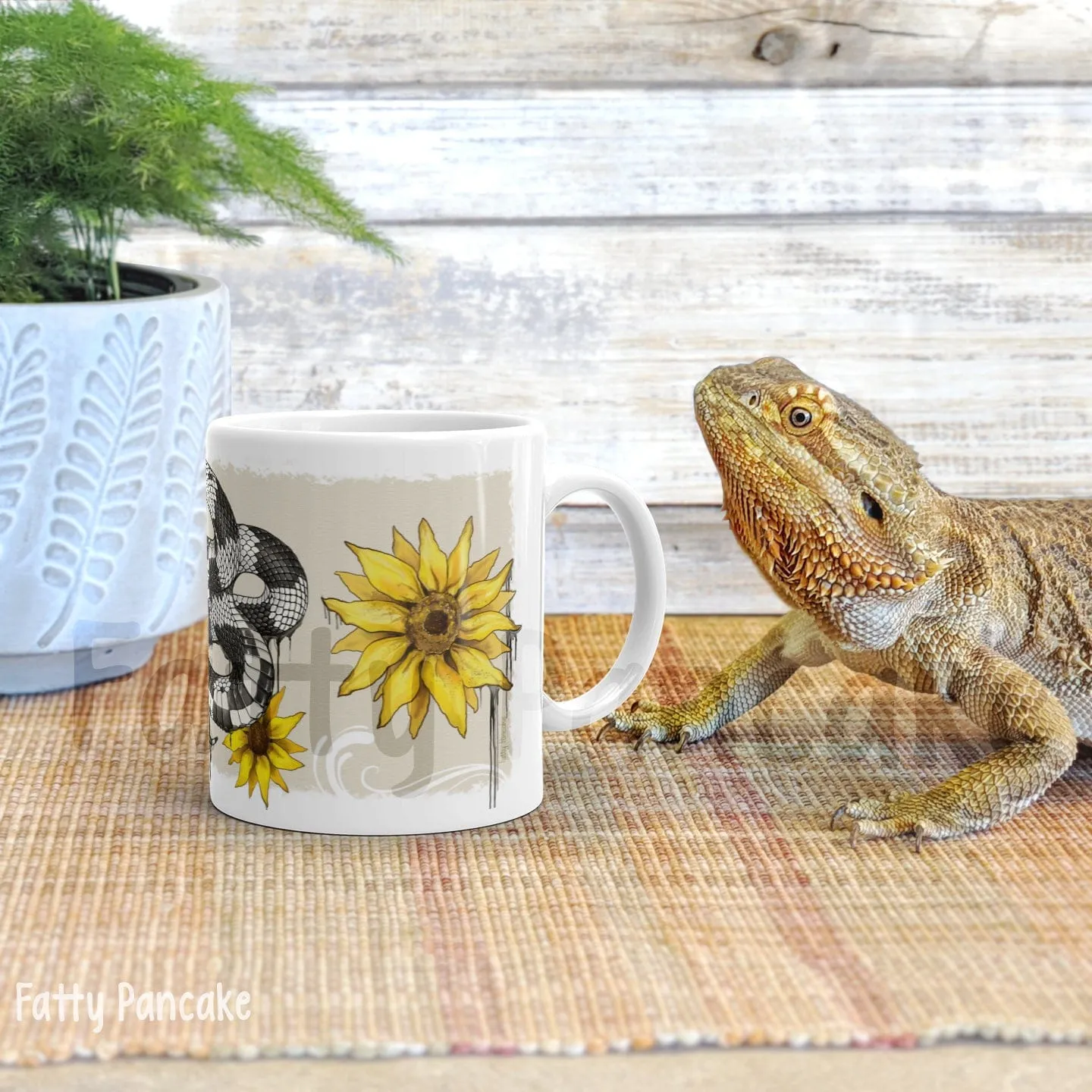 Kingsnake with Flowers Mug