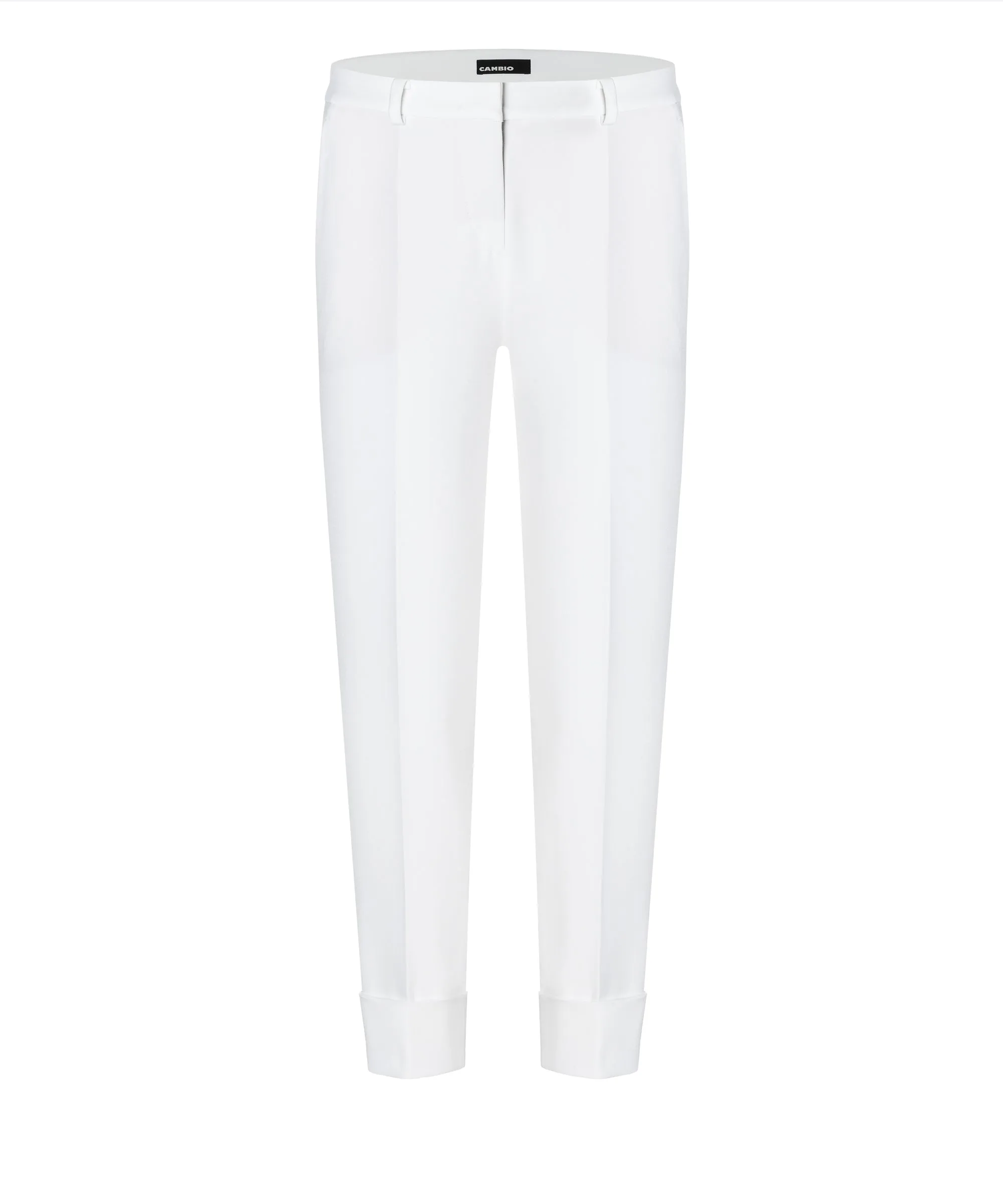 KRYSTAL CUFFED TROUSER (OFF WHITE) - CAMBIO