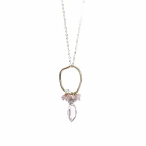 Kunzite Cluster Necklace