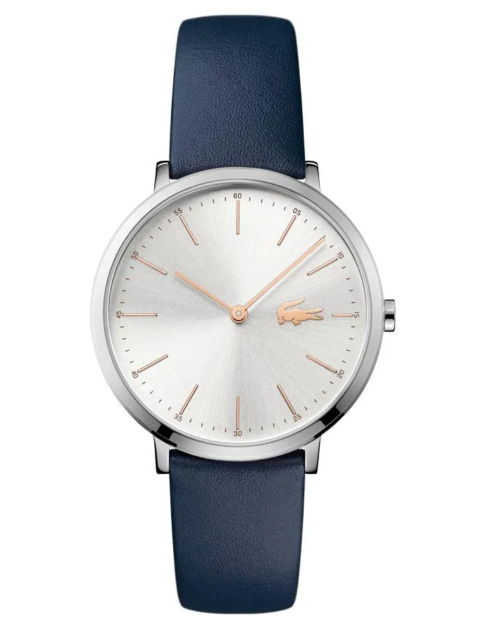 Lacoste Moon Ultra Slim Womens Watch - Blue Strap - Stainless Steel - 30m