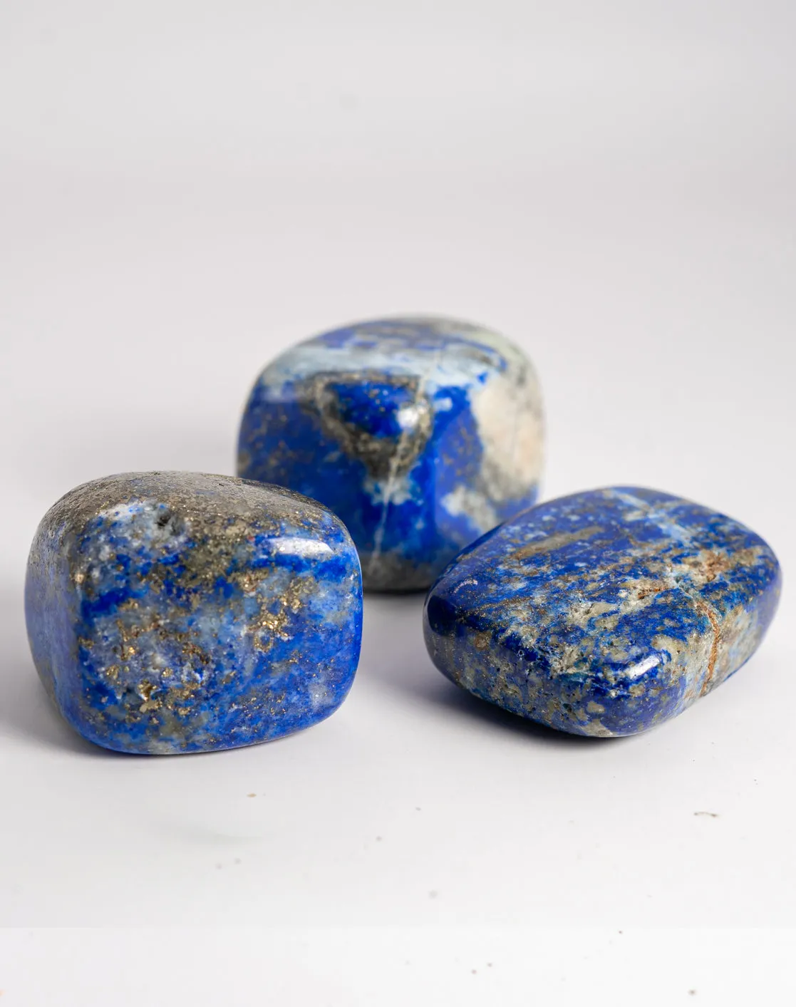 Lapis Lazuli Tumbled Crystals Set of 3 (1 Inch)