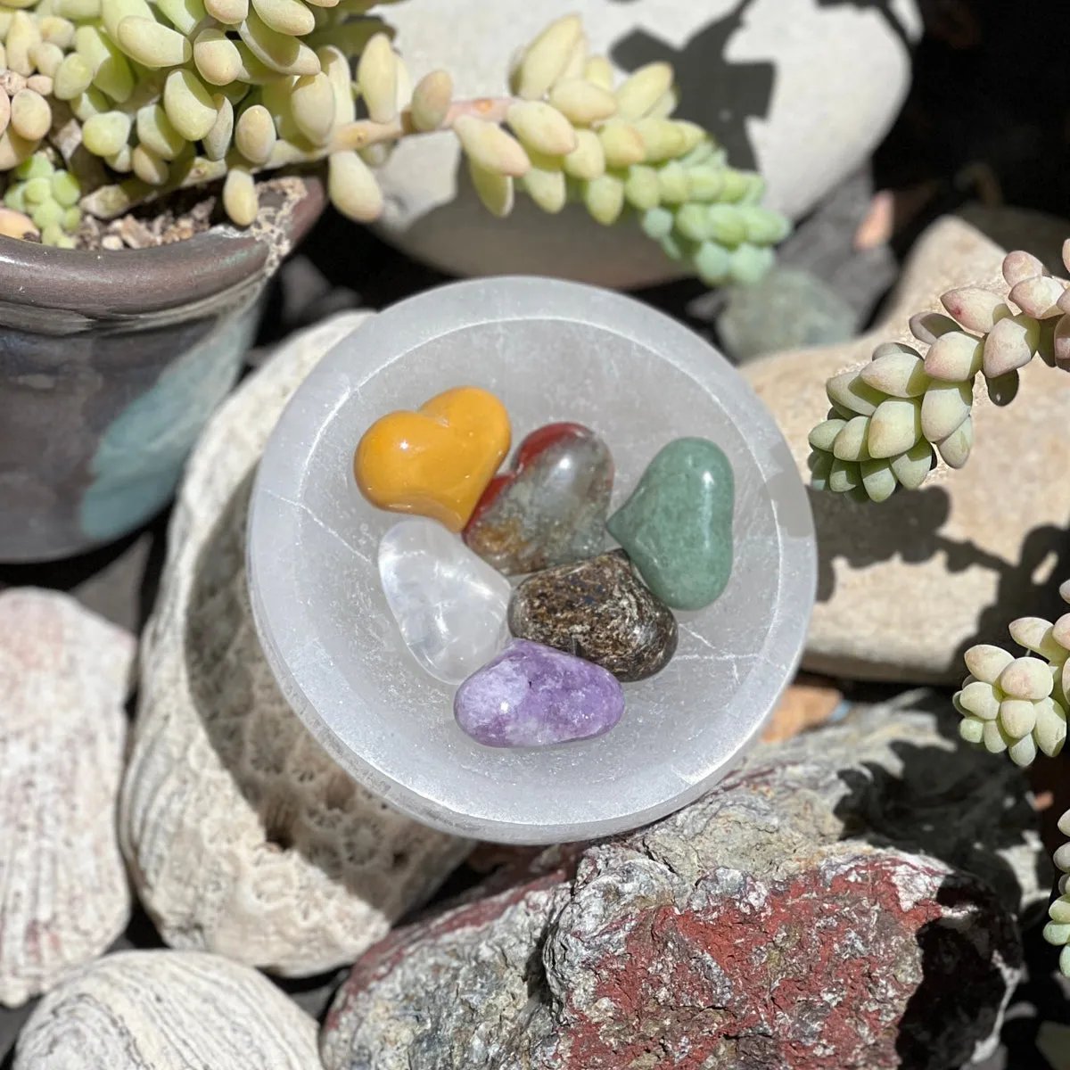 Lepidolite Heart Shaped Healing Gemstone for a sense of Calm