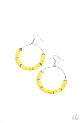 Loudly Layered Yellow-Earrings