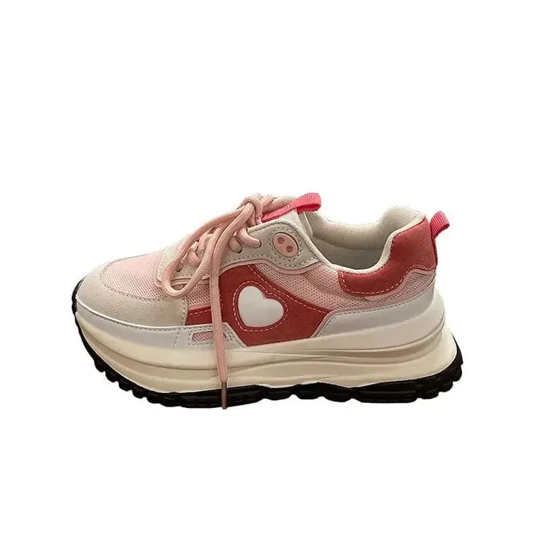 Love Heart Pink Sneakers SP17671