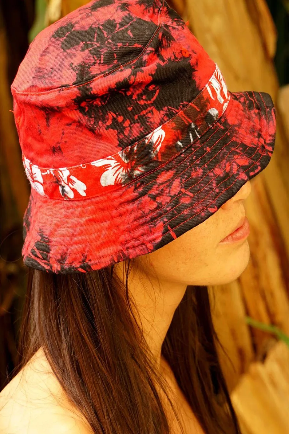 Luna Bucket Hat // Lava Tie Dye