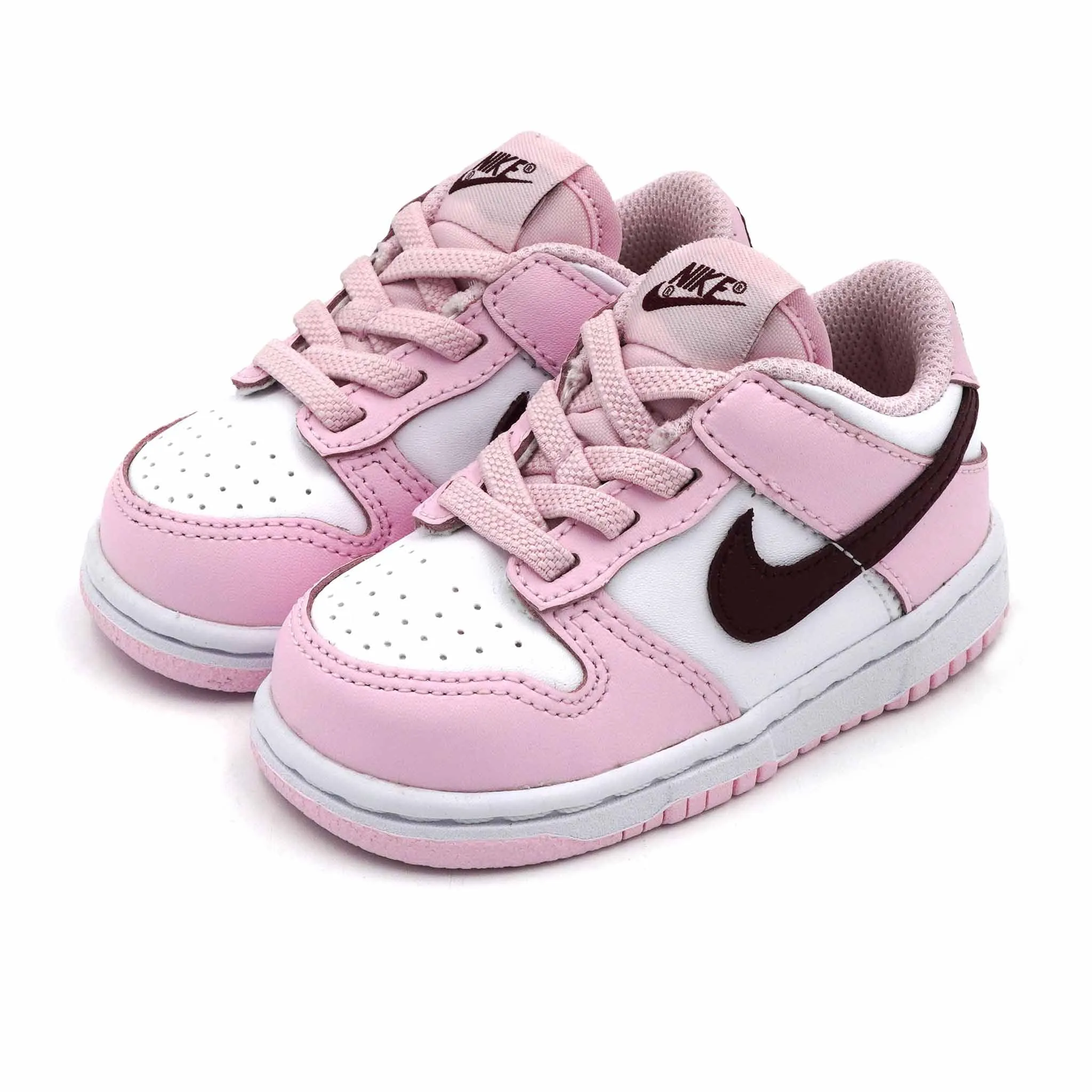 NIKE DUNK LOW PINK RED WHITE TD (TODDLER) 2021