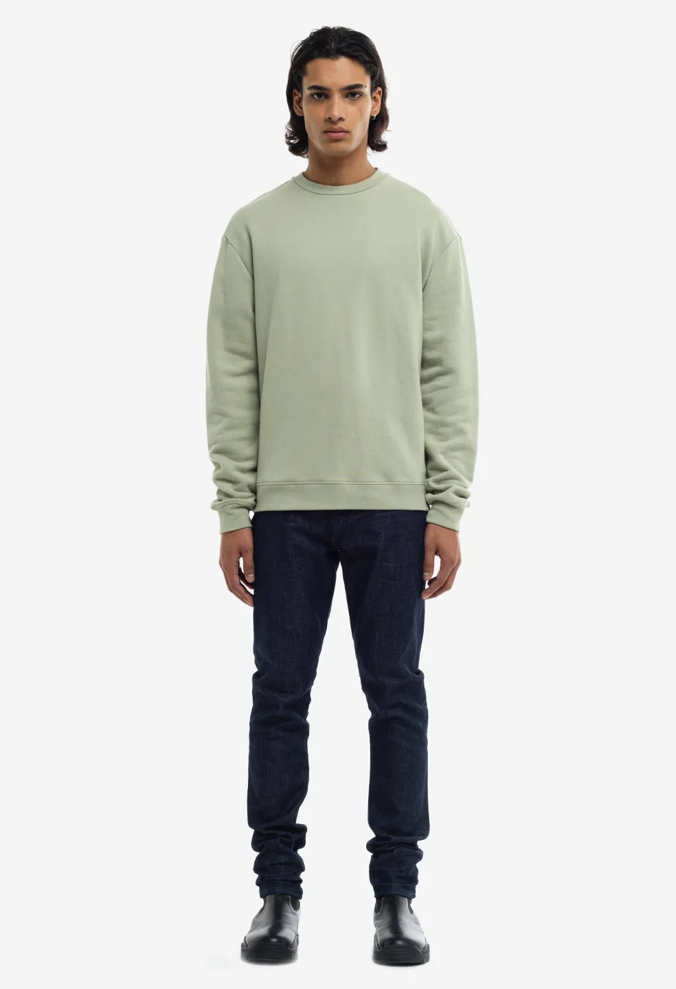 Oversized Crewneck Pullover / Eucalyptus