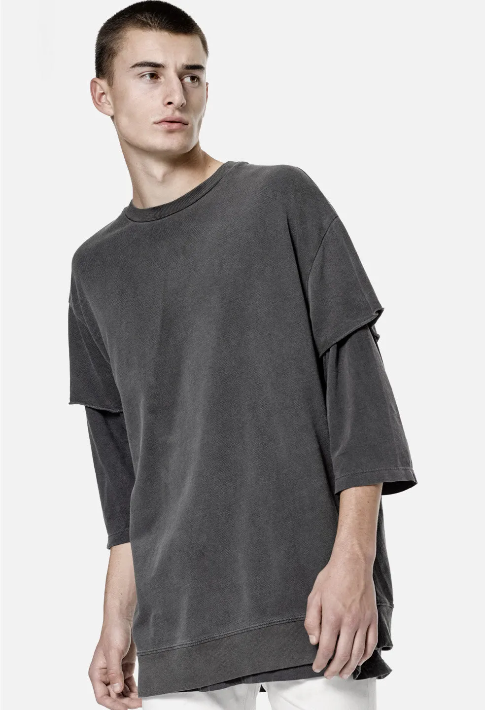 Oversized SS Crew / Black