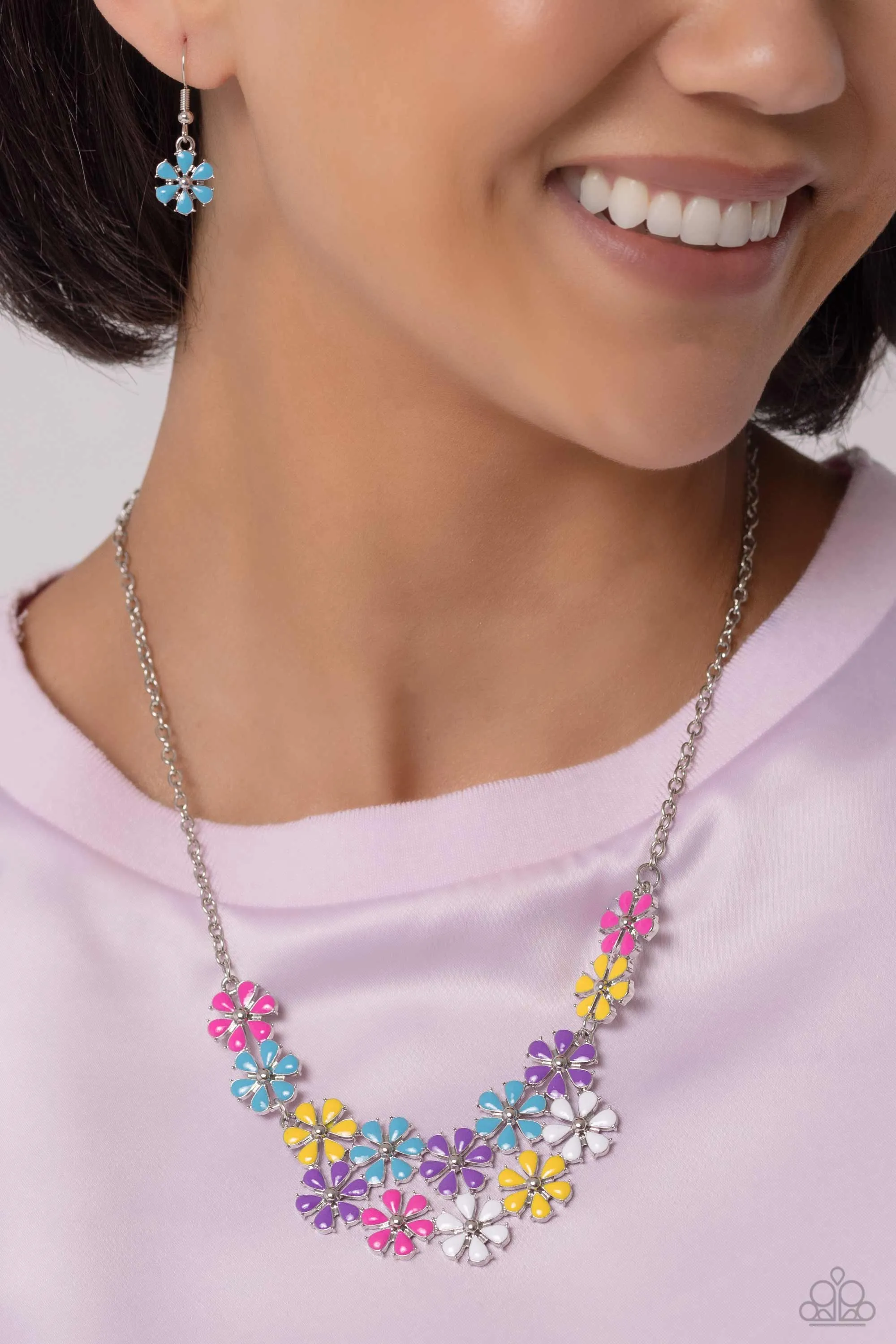 Paparazzi Floral Fever Multi Necklace & Earring Set