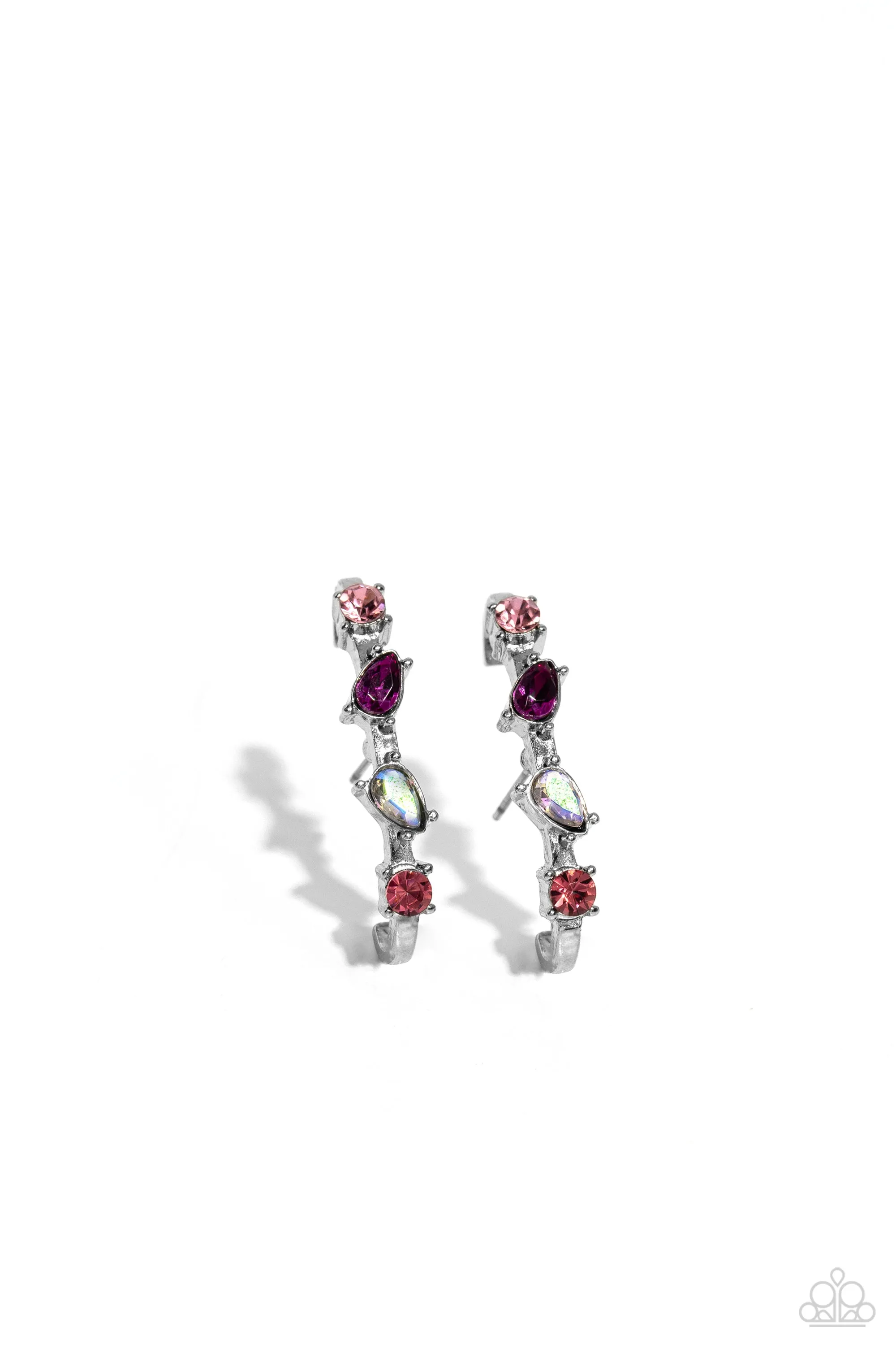 Paparazzi Trendy Twists Pink Post Earrings