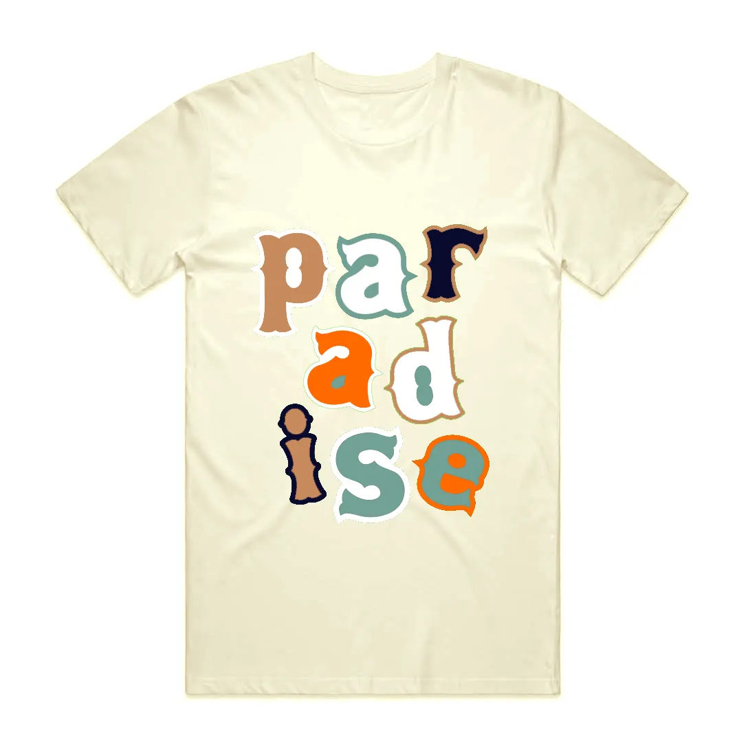 PARADISE LETTERS TEE CREAM