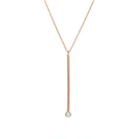 Pendulum Gold Diamond Pendant Necklace