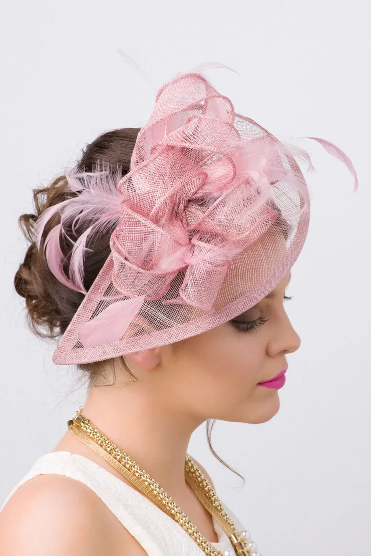 Penny Fascinator - Mauve