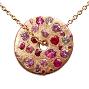 Pink Spinner Necklace in Rose - 9806