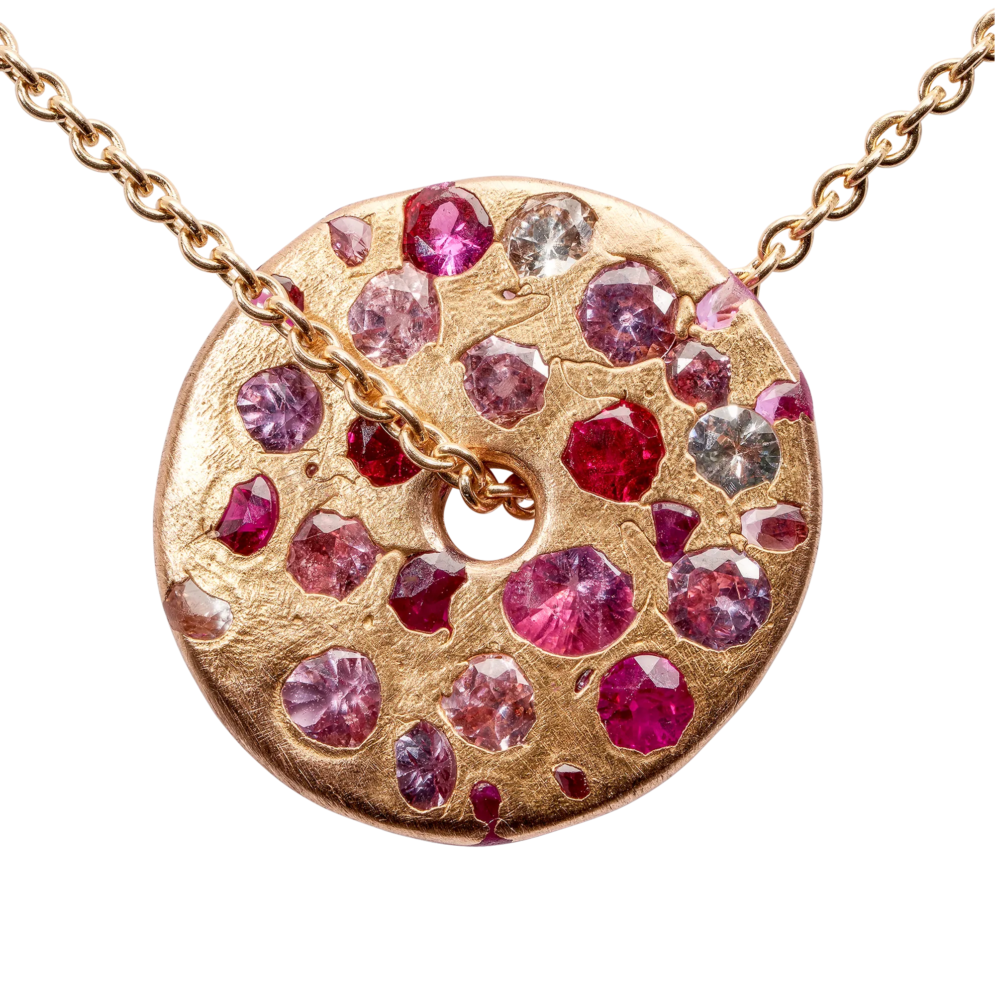 Pink Spinner Necklace in Rose - 9806