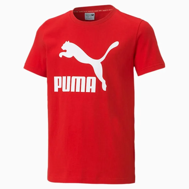 PUMA JUNIOR CLASSIC RED TEE