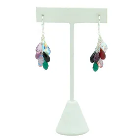 Rainbow Teardrop Crystal Earrings