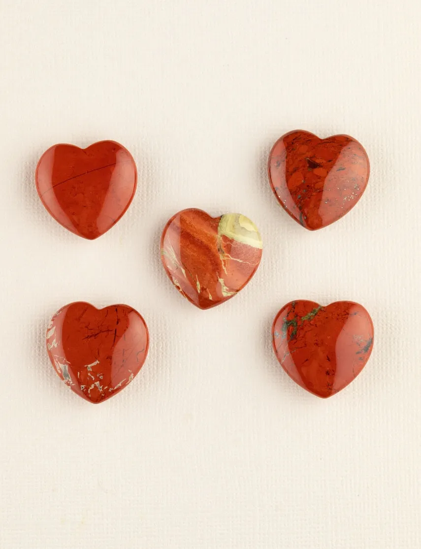 Red Jasper Mini Heart to Protect