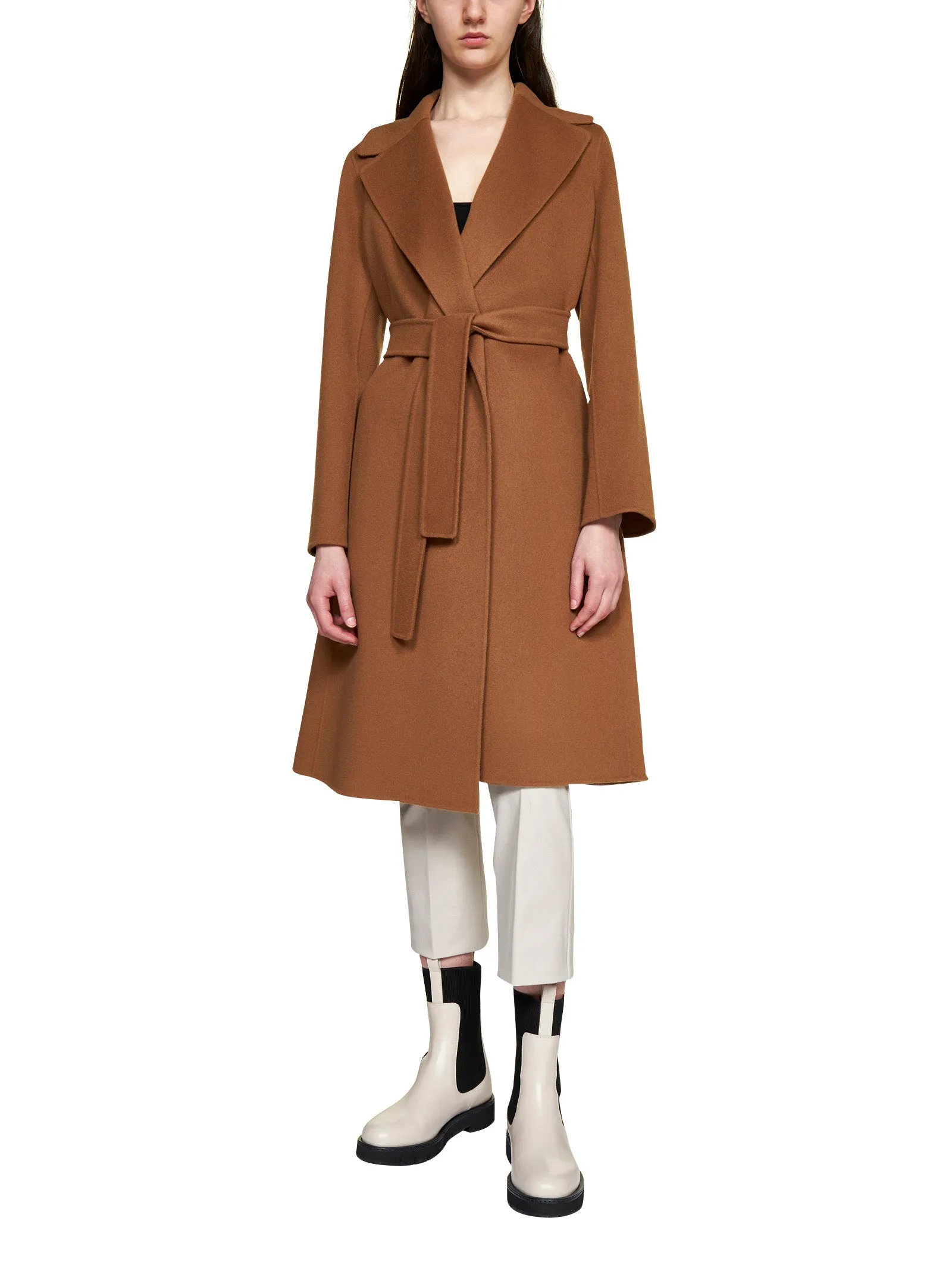 'S Max Mara Belted Long-Sleeved Coat