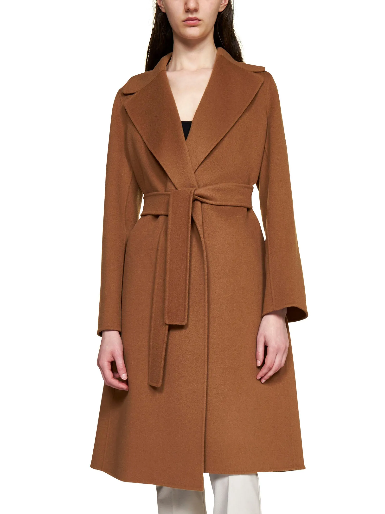 'S Max Mara Belted Long-Sleeved Coat