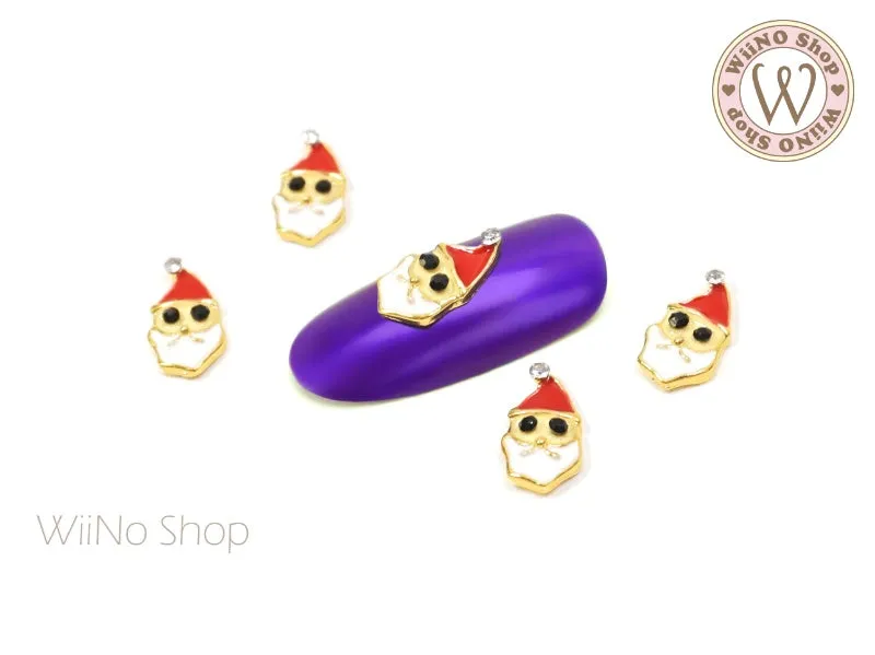 Santa Claus Nail Metal Charm - 2 pcs (ST02)