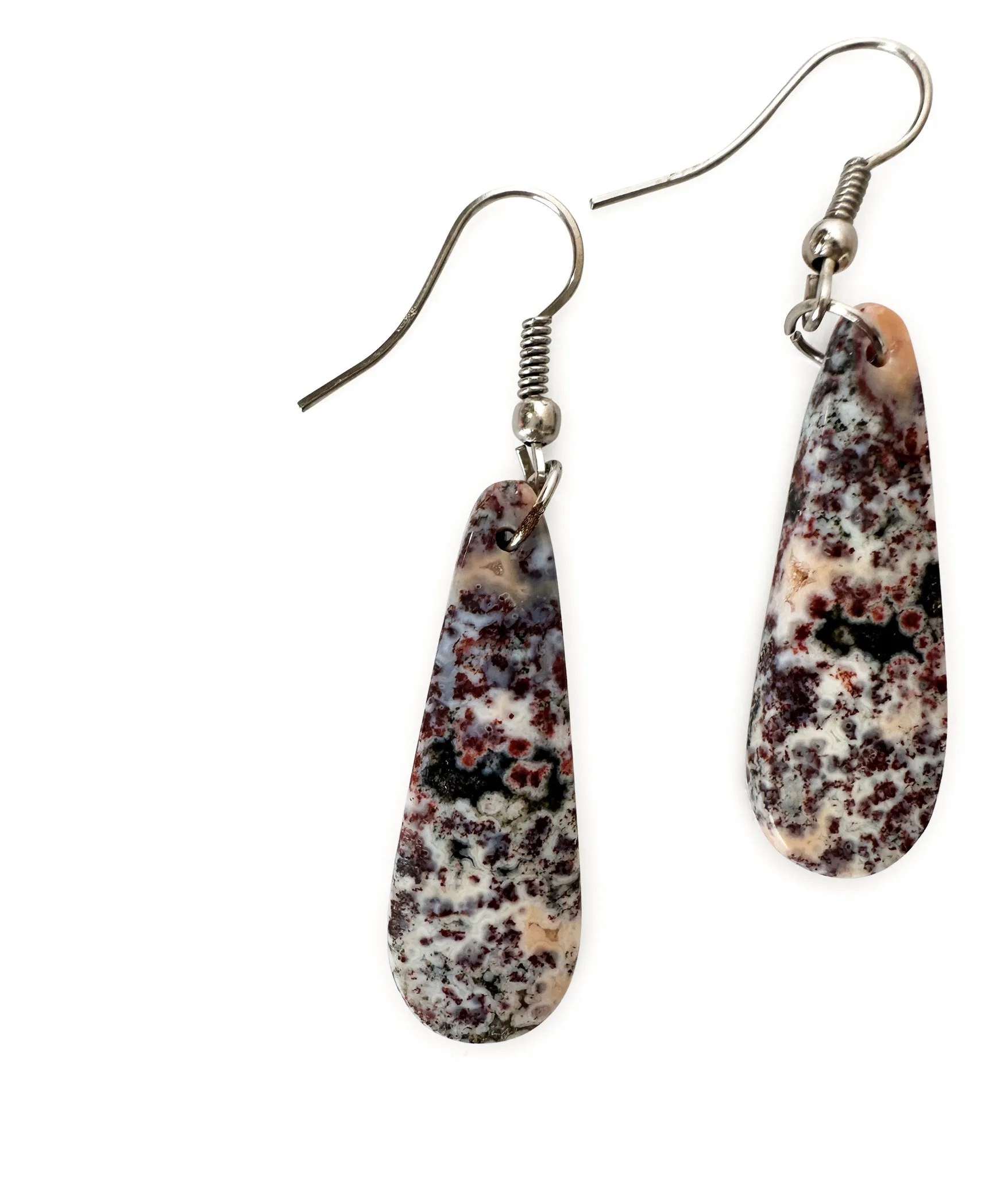 Southwestern Authentic Ocean Jasper Slab Earring