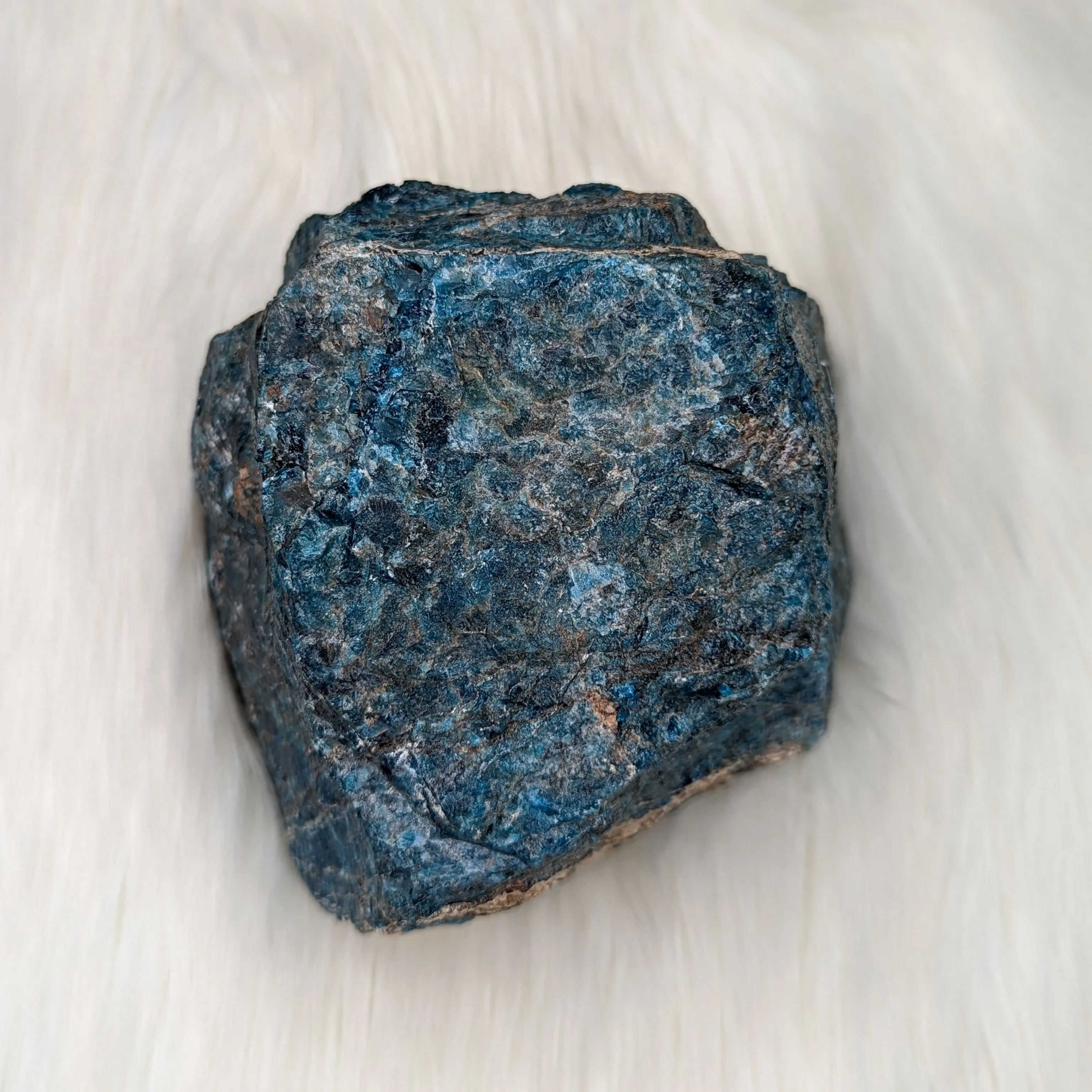 Sparkling Blue Apatite from Madagascar~ Large Display Specimen