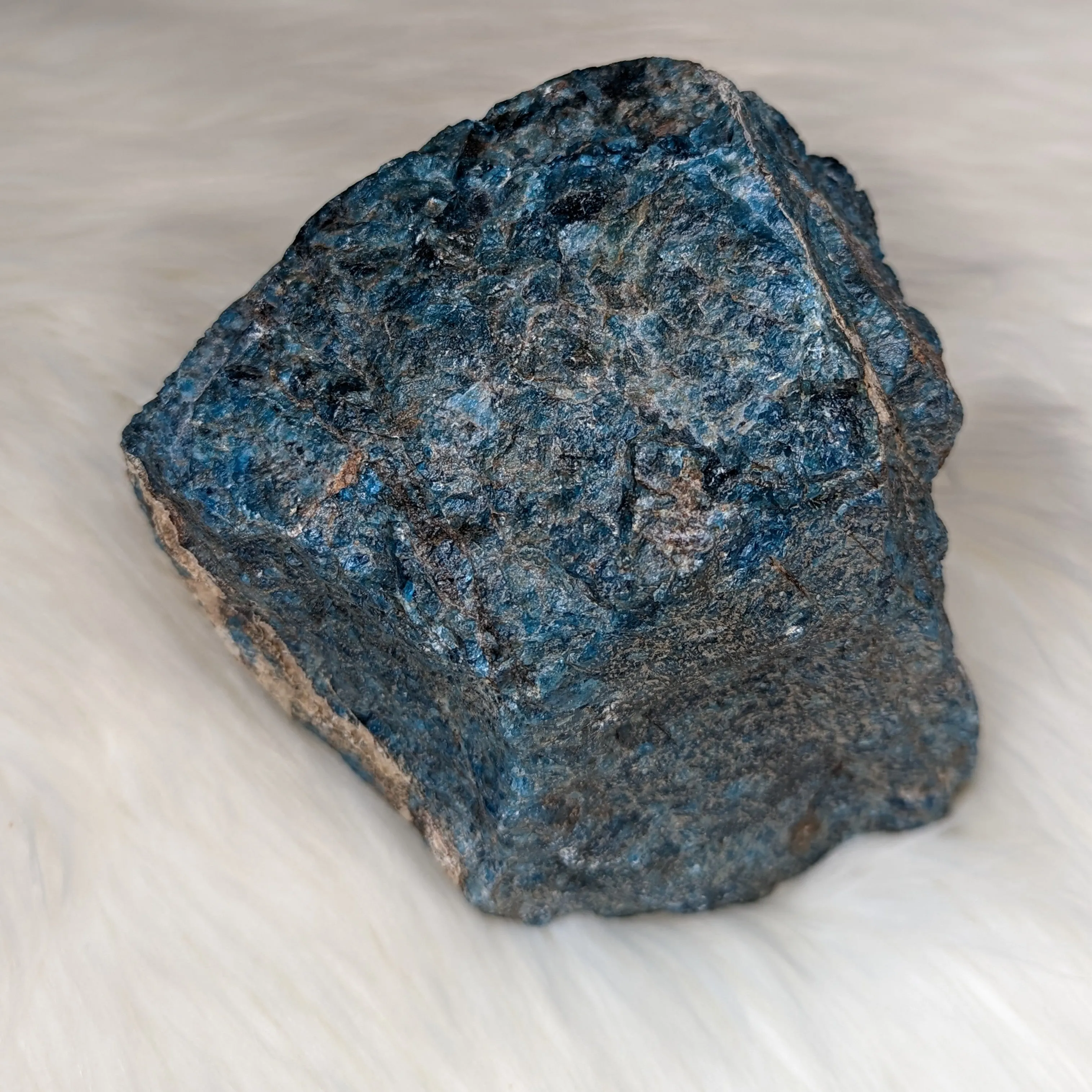 Sparkling Blue Apatite from Madagascar~ Large Display Specimen