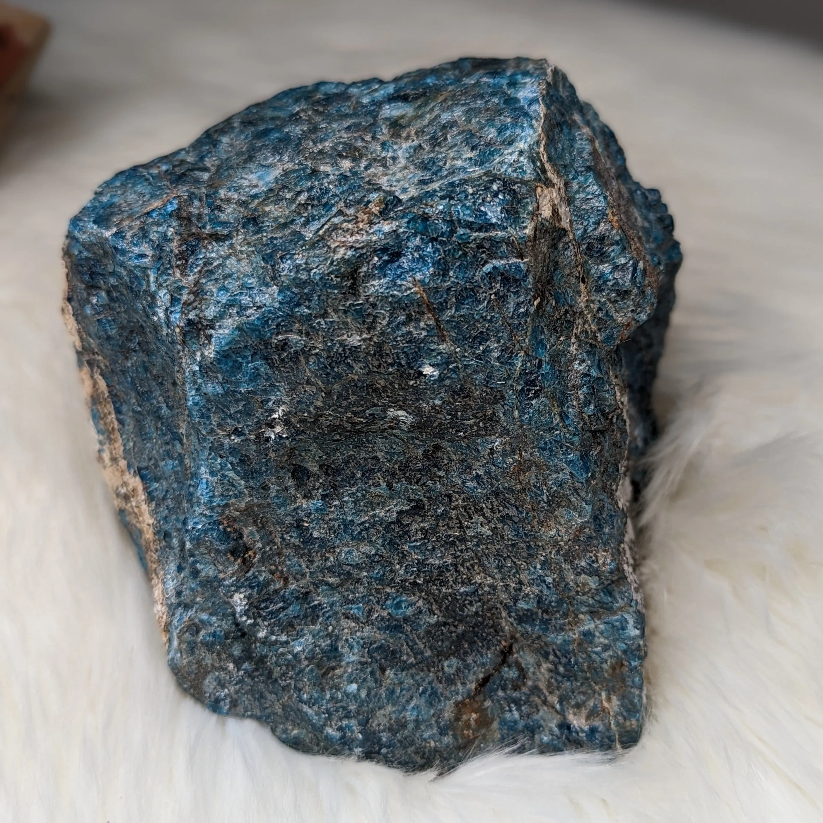 Sparkling Blue Apatite from Madagascar~ Large Display Specimen