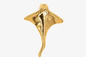 Stingray Charm Wholesale 14K Gold, Solid 14K Gold, G102