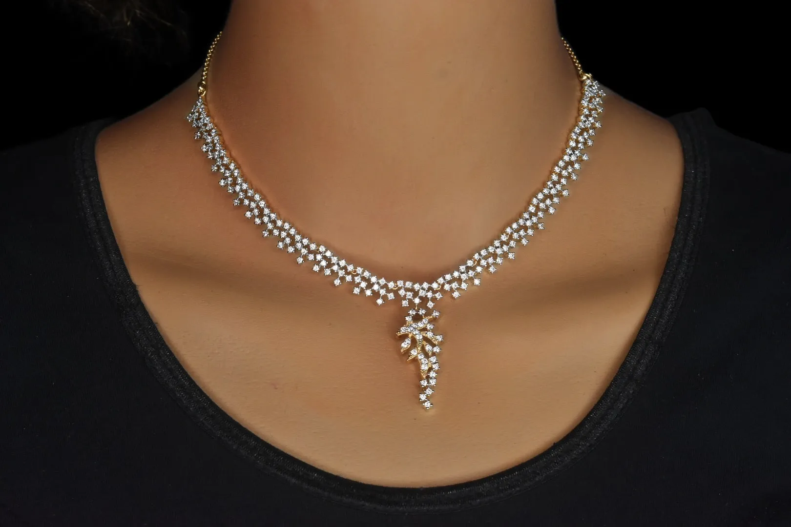 Stylish American Diamonds Necklace set By Asp Fashion Jewellery