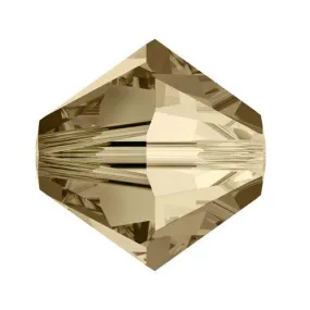 Swarovski 4mm Bicone - Crystal Golden Shadow (10 Pack) XILION