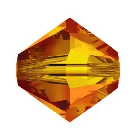 Swarovski 4mm Bicone - Fireopal (10 Pack) XILION