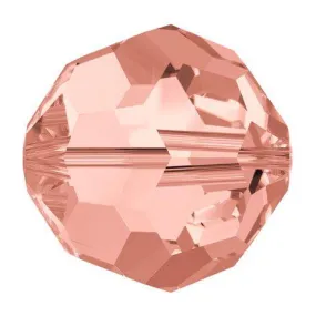 Swarovski 4mm Round - Crystal Rose Peach (10 Pack)