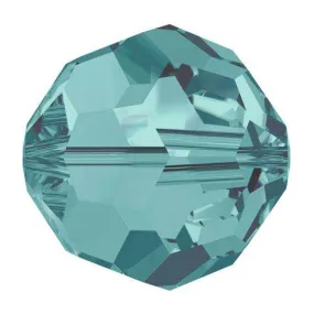 Swarovski 8mm Round - Blue Zircon (10 Pack)