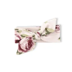 Tesa Babe Baby Cabbage Rose Cotton Headband