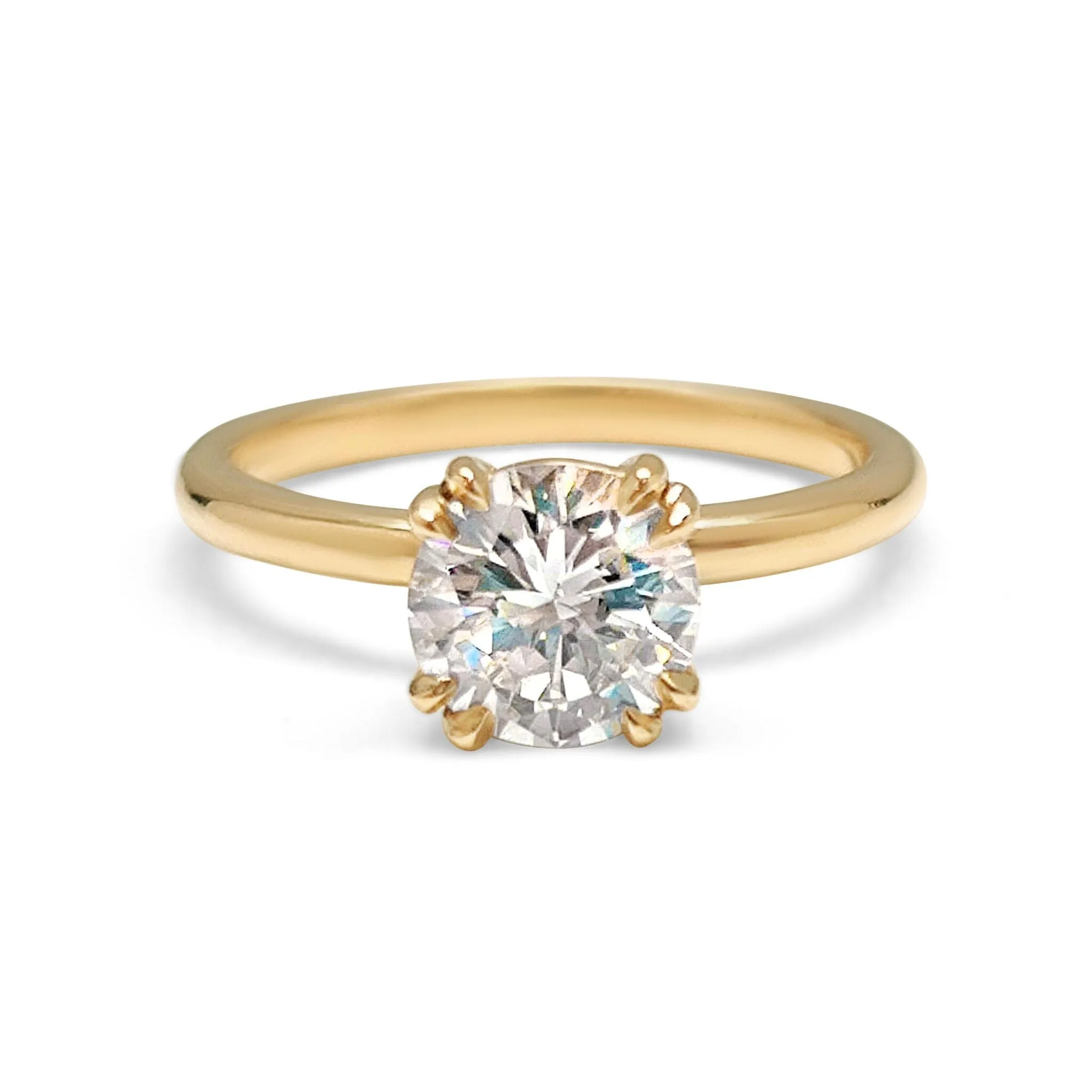 The Pacific Engagement Ring Setting with Pavé Gallery