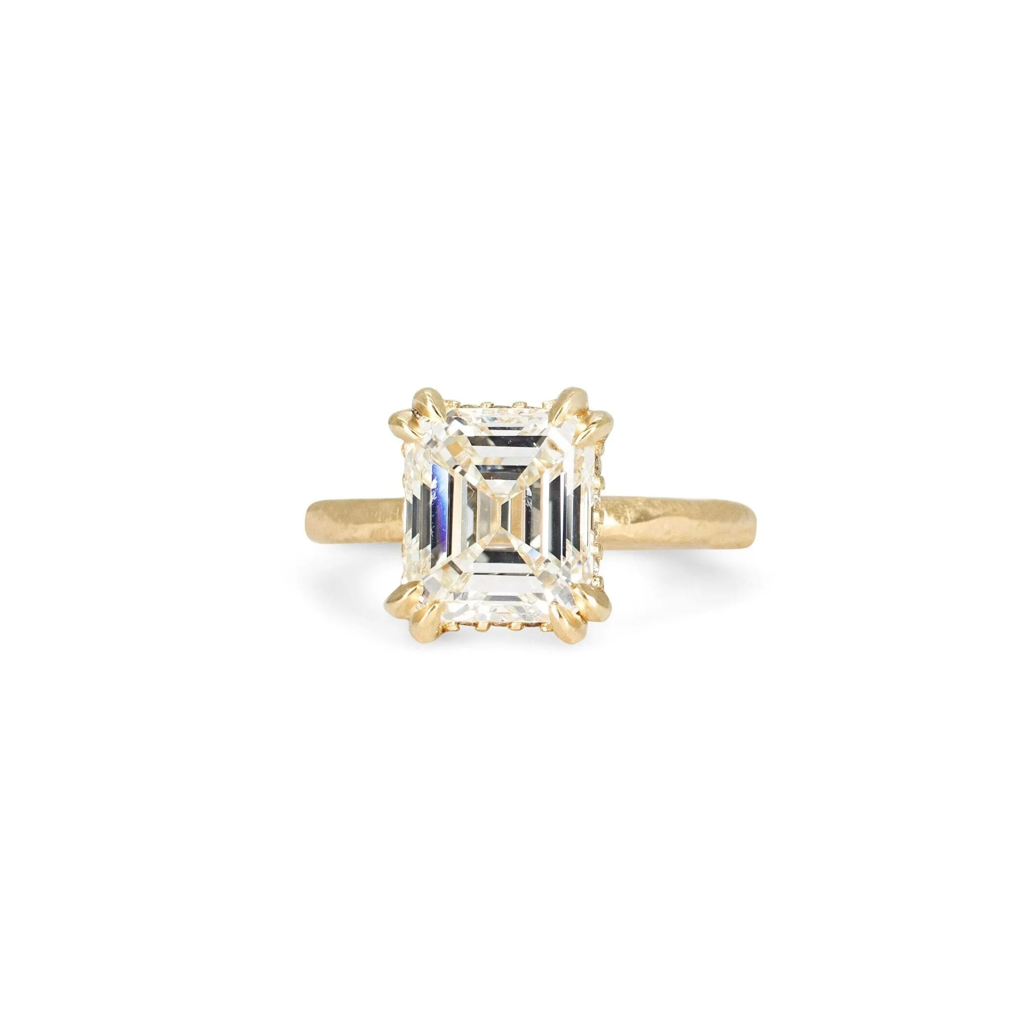 The Pacific Engagement Ring Setting with Pavé Gallery