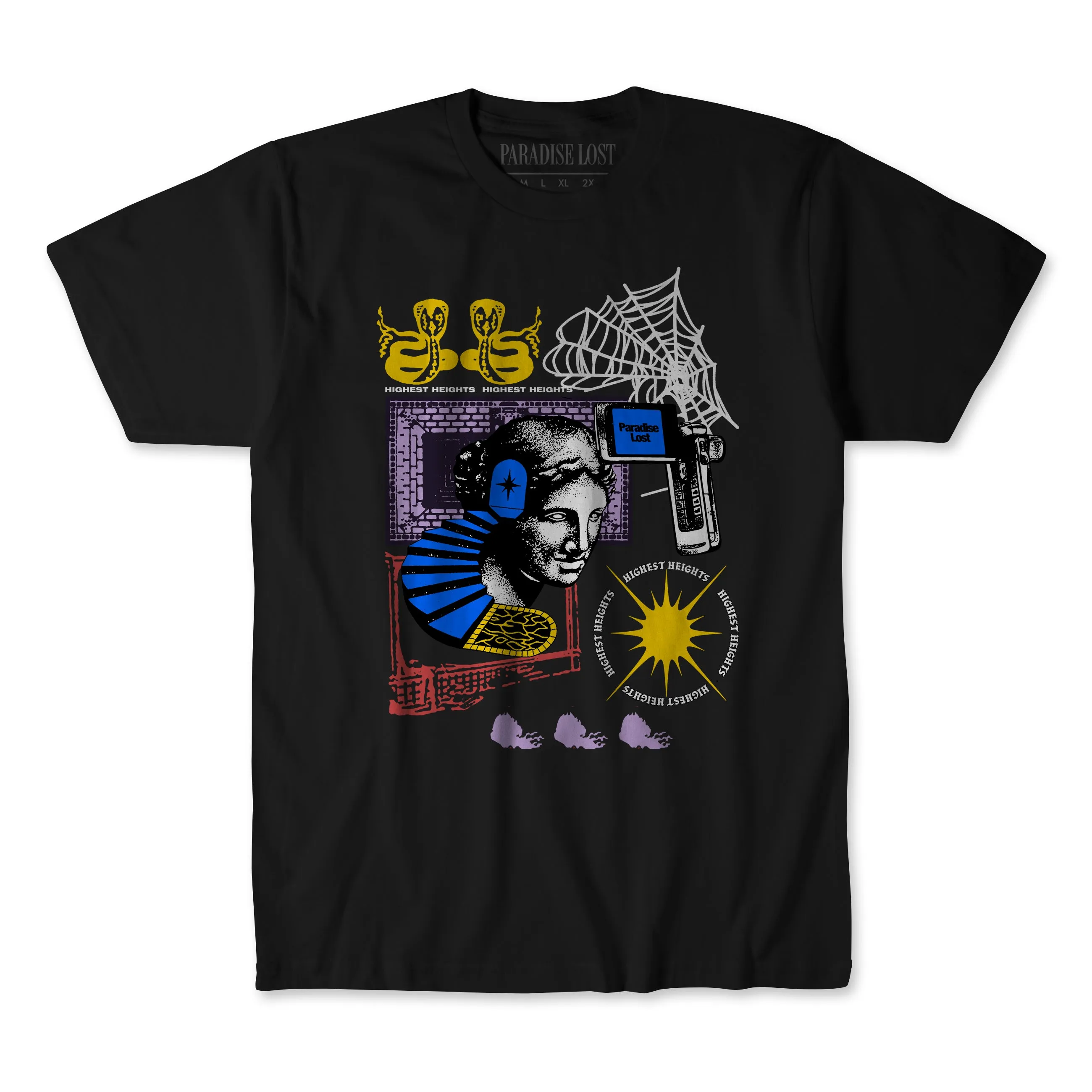 THOUGHTS TEE BLACK/MULTI