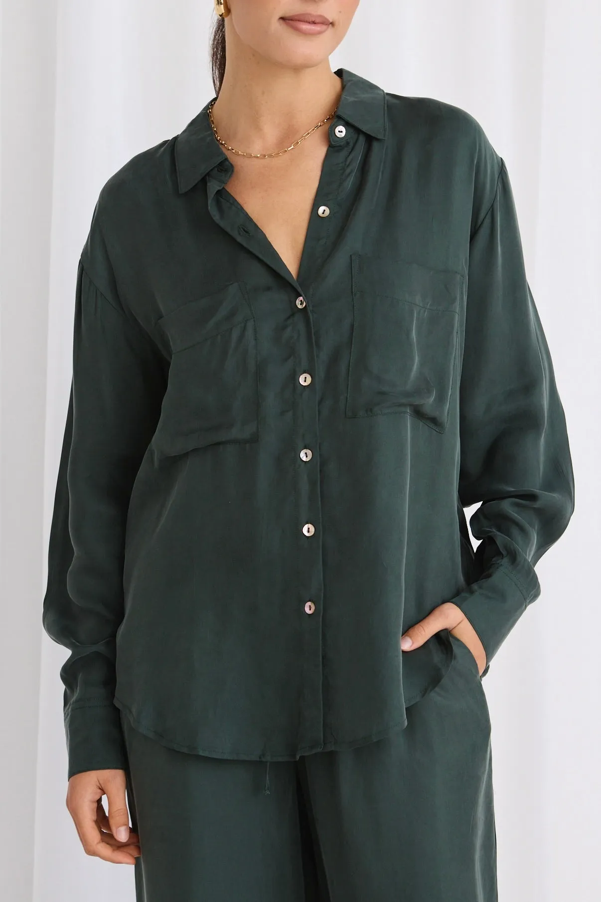 Tidal Forest Luxury Blend Oversized Shirt