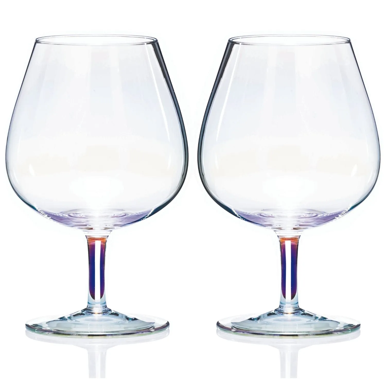 Unicorn Lustre Pair of Brandy Glasses - Gift Boxed