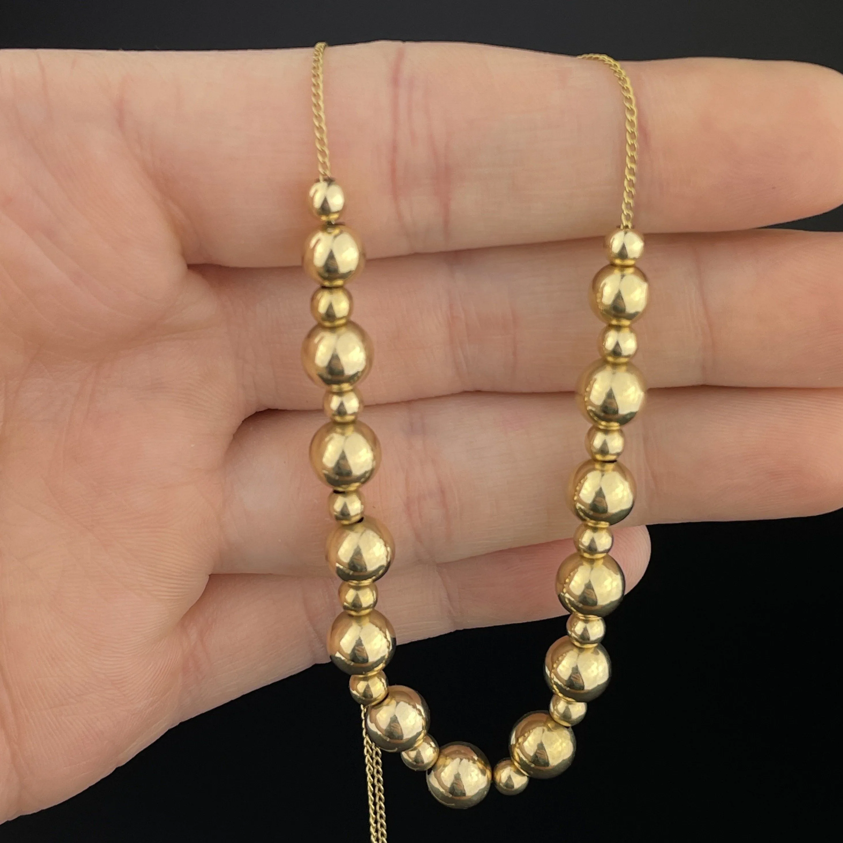 Vintage Add a Bead 14K Gold Necklace - On Hold