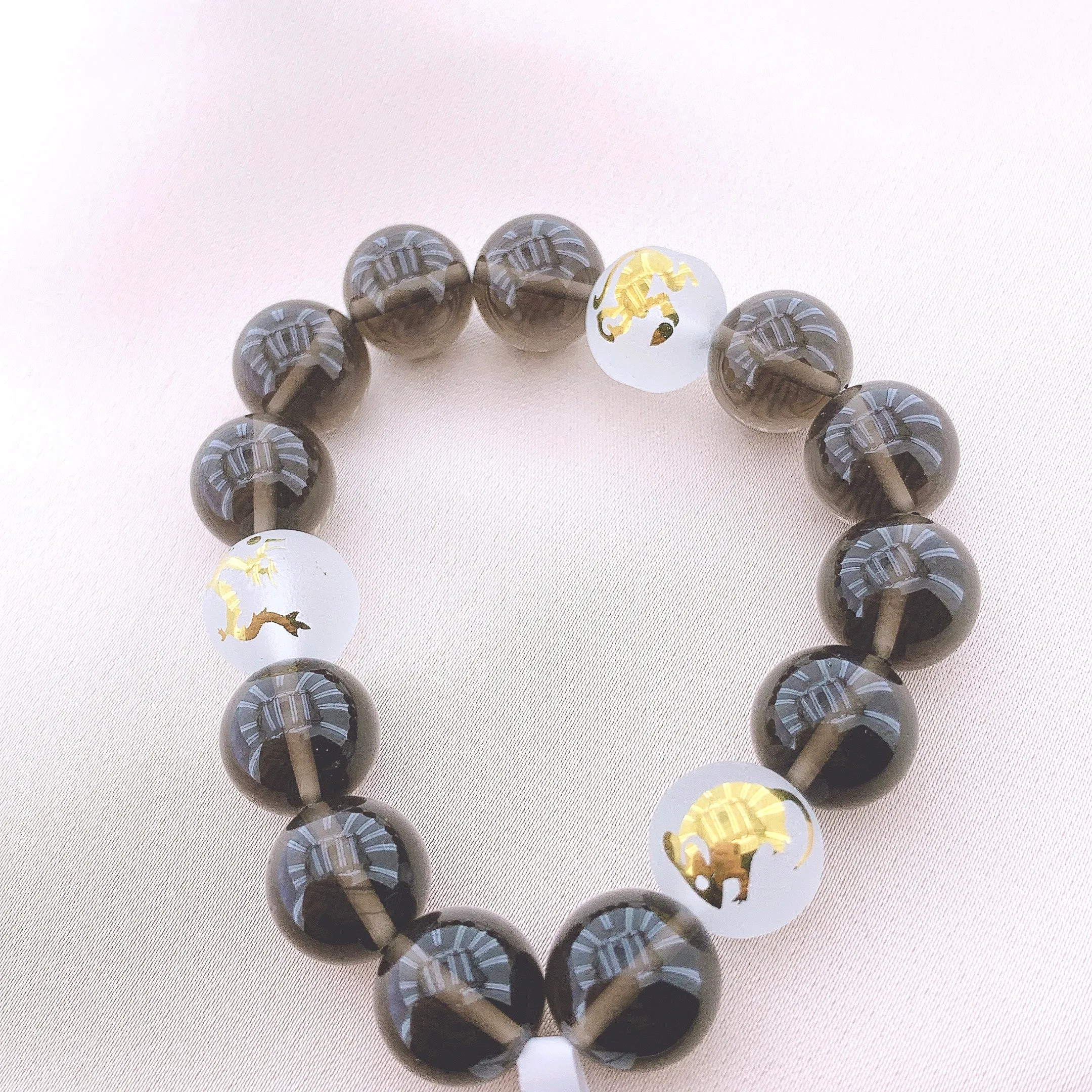 Women's Fashion Tea-coloured Crystal Beads Gemstone Bracelets