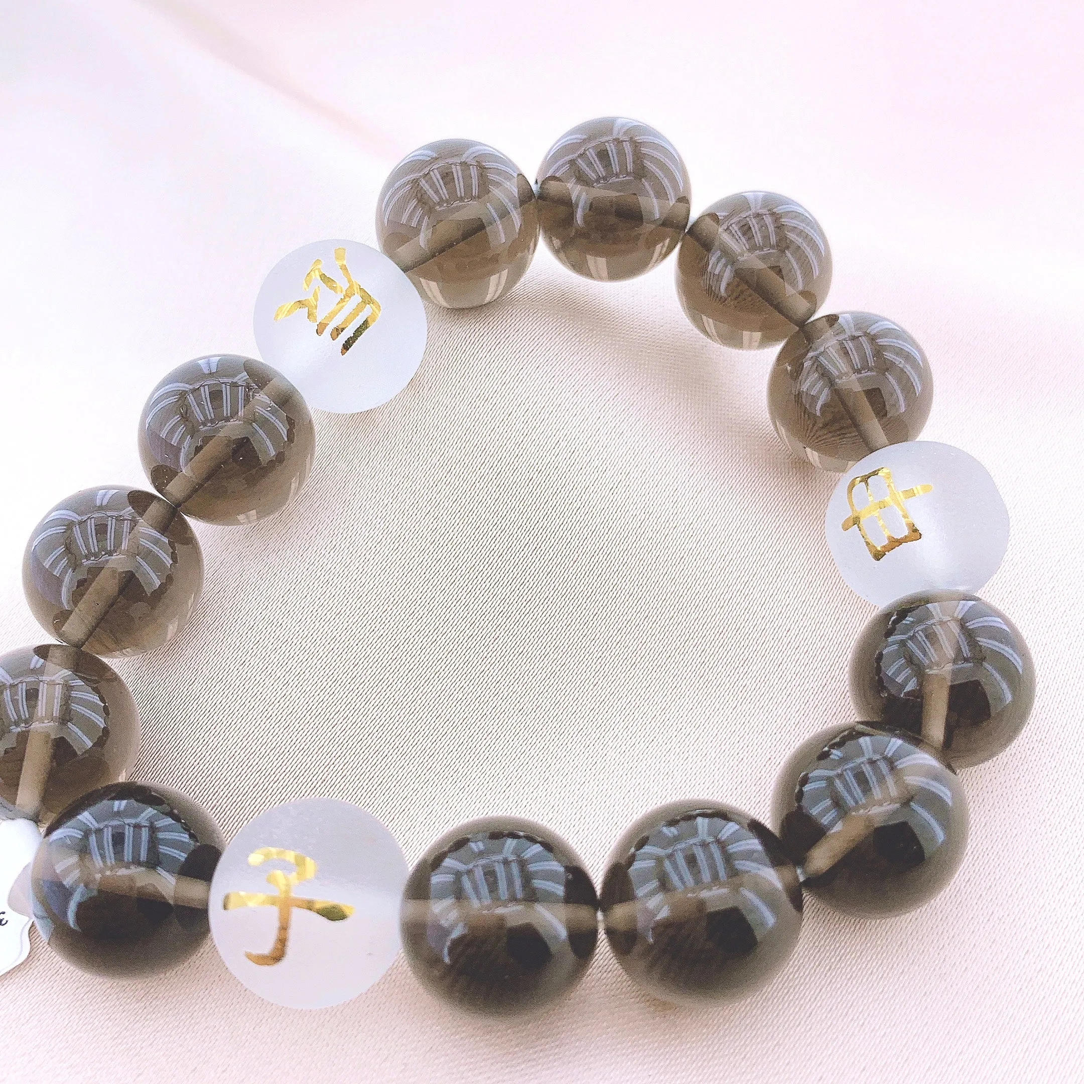 Women's Fashion Tea-coloured Crystal Beads Gemstone Bracelets